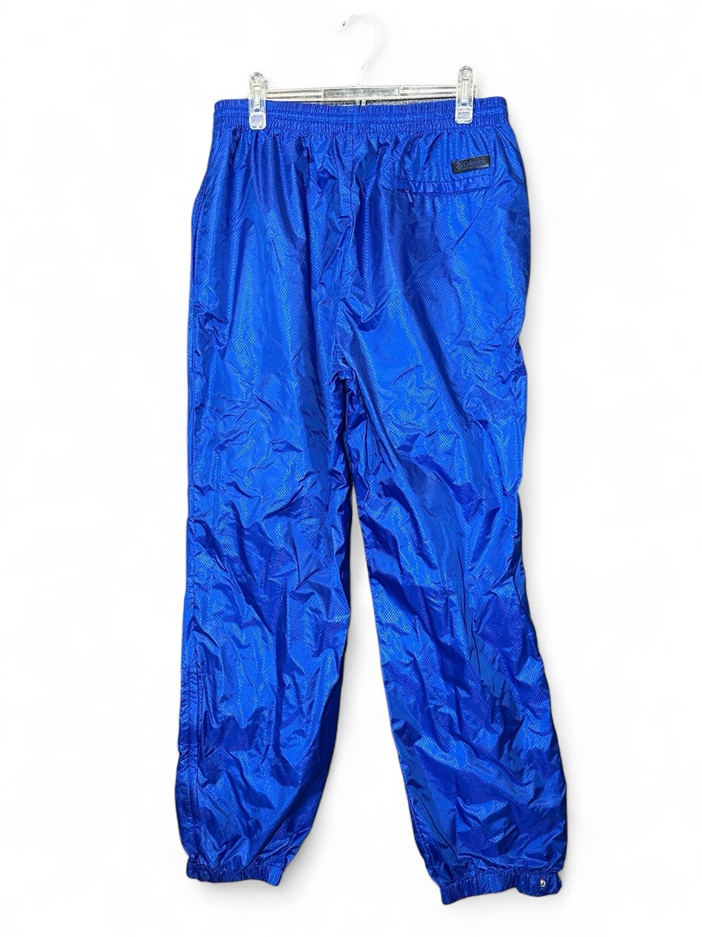 Columbia Blue Nylon Windbreaker Track Pants Women’s XL Gorpcore Ripstop Vintage - Picture 3 of 9